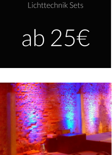 Lichttechnik Sets ab 25€