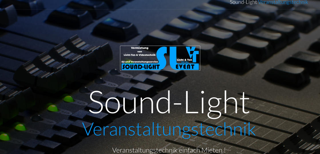 Sound-Light Veranstaltungstechnik Sound-Light Veranstaltungstechnik Veranstaltungstechnik einfach Mieten !