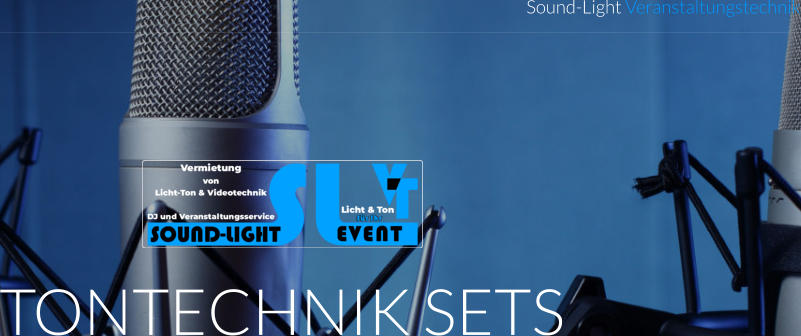 TONTECHNIK SETS Sound-Light Veranstaltungstechnik